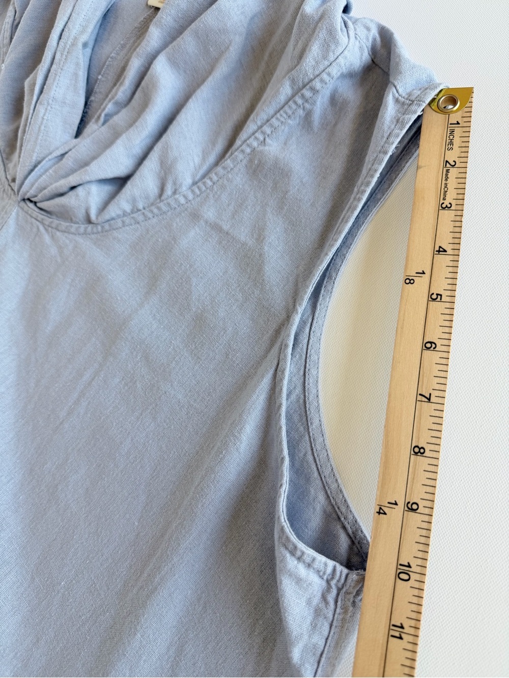 Cynthia Rowley 55% Linen Hooded Cowl Neck Asymmetrical Lagenlook Dress 3X - Picture 8 of 11